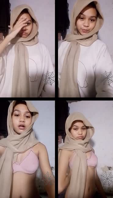 B0cil bulat Jilbab masih proses belajar 0mek