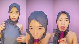 Acel Celva Hijab Hitam Sepong Botol