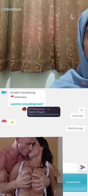 Ukhti jilbab biru pamer belahan – (Telegram https://t.me/nekometv)